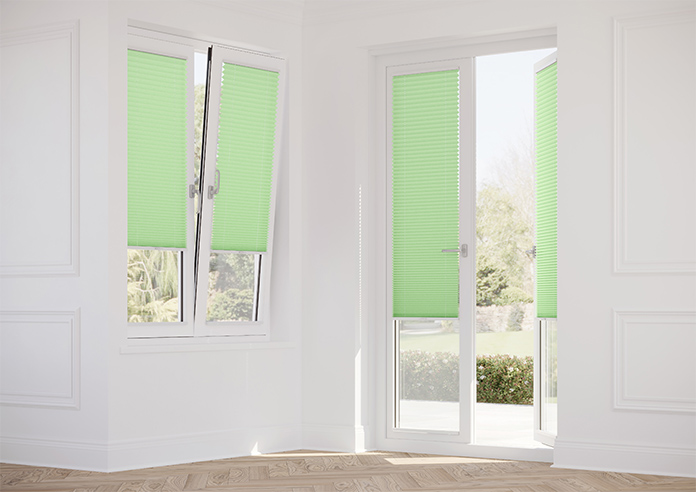 Solaris, Limeade - Stick Fit Pleated Blind - Image 14
